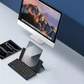 Безжична клавиатура Dux Ducis Keyboard Mini - с калъф, Bluetooth 5.0, универсална, USB-C, 180mAh, английска подредба - Черен