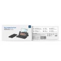 Безжична клавиатура Dux Ducis Keyboard Mini - с калъф, Bluetooth 5.0, универсална, USB-C, 180mAh, английска подредба - Черен