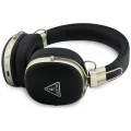 Безжични слушалки Guess Wireless Headphones Grained Triangle Logo (GUBHP72PGTCSK) - Bluetooth, ENC технология, Over-ear, еко кожа - Черен
