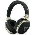 Безжични слушалки Guess Wireless Headphones Grained Triangle Logo (GUBHP72PGTCSK) - Bluetooth, ENC технология, Over-ear, еко кожа - Черен