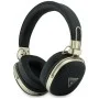 Безжични слушалки Guess Wireless Headphones Grained Triangle Logo (GUBHP72PGTCSK) - Bluetooth, ENC технология, Over-ear, еко кожа - Черен