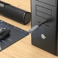 Bluetooth аудио приемник и предавател AUX Borofone Clear Way (BC51) - жак 3.5mm, Bluetooth V5.4, Plug&Play - Сив