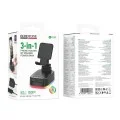 Bluetooth колонка 3 в 1 Borofone Marea (BR200) - стойка за телефон + външна батерия, 5W, Bluetooth 6.0, TWS, 1500mAh - Черен