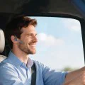 Блутут слушалка Techsuit Bluetooth Headset Vocelis Pro (CB4) - Хендсфри, с кука за ухо - Синя