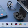 Блутут слушалка Techsuit Bluetooth Headset Vocelis Pro (CB4) - Хендсфри, с кука за ухо - Синя