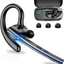Блутут слушалка Techsuit Bluetooth Headset Vocelis Pro (CB4) - Хендсфри, с кука за ухо - Синя