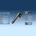 Блутут слушалка Techsuit Bluetooth Headset Voicera (CB3) - Хендсфри, шумозаглушаваща - Черна