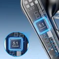 Блутут слушалка Techsuit Bluetooth Headset Voicera (CB3) - Хендсфри, шумозаглушаваща - Черна