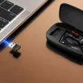 Блутут слушалка Techsuit Premium Bluetooth Headset SoundForce Pro (G10) - Хендсфри, двоен микрофон - Черна