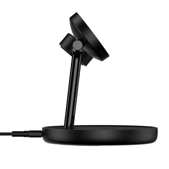 Char Charging Station за iPhone, iWatch, AirPods - Baseus Swan (WXTE000101) - Черен