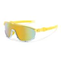 Детски слънчеви очила Techsuit Kids Polarized Sunglasses (2025) - спортни, поляризирани, TR рамка - Жълт