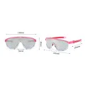 Детски слънчеви очила Techsuit Kids Polarized Sunglasses (2025) - спортни, поляризирани, TR рамка - Жълт