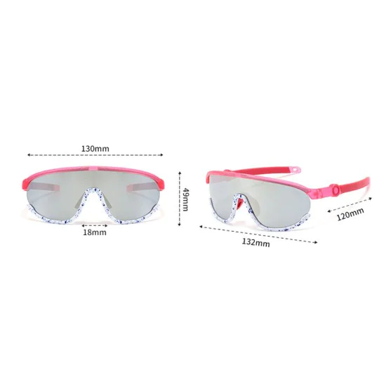 Детски слънчеви очила Techsuit Kids Polarized Sunglasses (2025) - спортни, поляризирани, TR рамка - Жълт