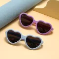 Детски слънчеви очила Techsuit Kids Polarized Sunglasses (23070) - сърцевидни, поляризирани - Черен / Червен