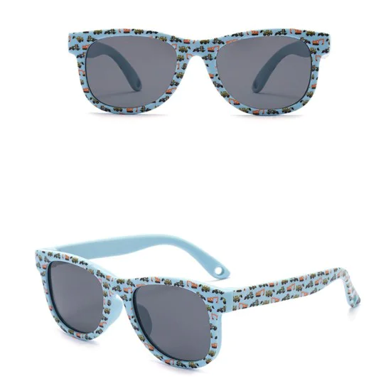 Детски слънчеви очила Techsuit Kids Polarized Sunglasses (5218) - поляризирани, TPEE рамка - Син