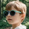 Детски слънчеви очила Techsuit Kids Polarized Sunglasses (601) - поляризирани, TPEE рамка - Черен / Сив