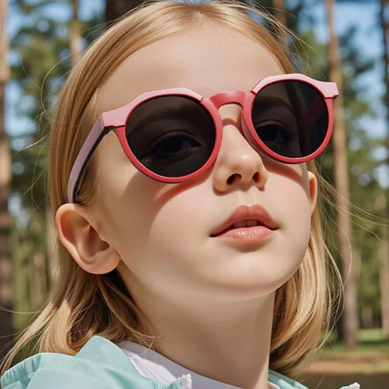 Детски слънчеви очила Techsuit Kids Polarized Sunglasses (601) - поляризирани, TPEE рамка - Черен / Сив