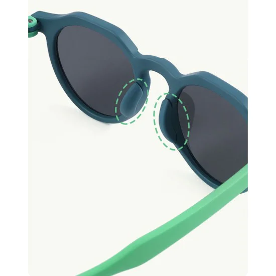 Детски слънчеви очила Techsuit Kids Polarized Sunglasses (601) - поляризирани, TPEE рамка - Черен / Сив