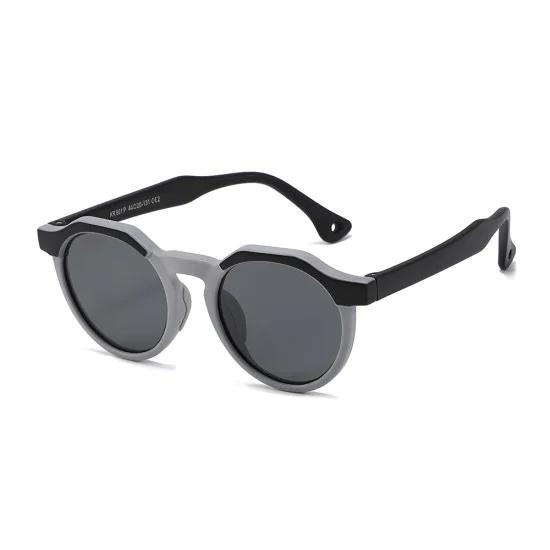 Детски слънчеви очила Techsuit Kids Polarized Sunglasses (601) - поляризирани, TPEE рамка - Черен / Сив