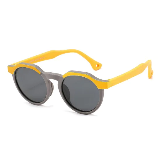 Детски слънчеви очила Techsuit Kids Polarized Sunglasses (601) - поляризирани, TPEE рамка - Оранжев / Сив