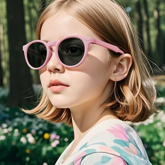 Детски слънчеви очила Techsuit Kids Polarized Sunglasses (602) - поляризирани, TPEE рамка - Черен