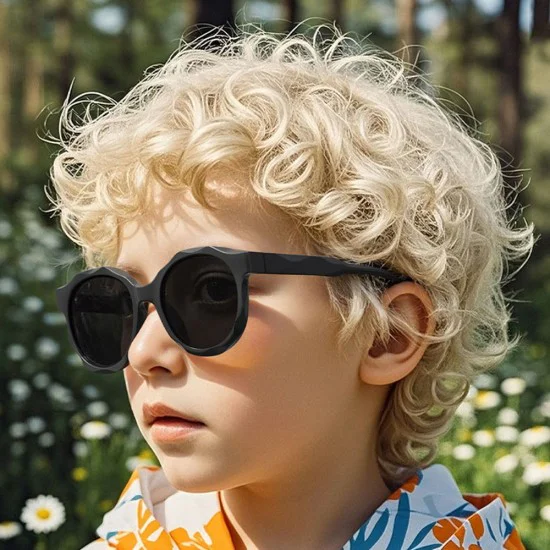 Детски слънчеви очила Techsuit Kids Polarized Sunglasses (627) - поляризирани, TR рамка - Черен