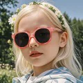 Детски слънчеви очила Techsuit Kids Polarized Sunglasses (627) - поляризирани, TR рамка - Зелен