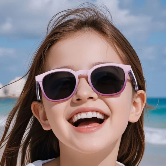 Детски слънчеви очила Techsuit Kids Polarized Sunglasses (691) - поляризирани, TR рамка - Черен