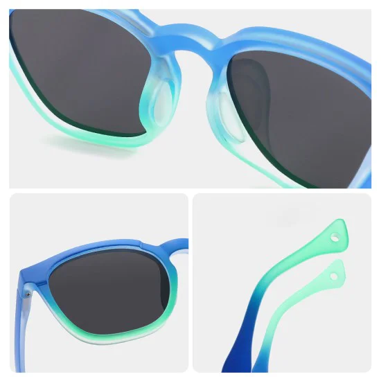 Детски слънчеви очила Techsuit Kids Polarized Sunglasses (691) - поляризирани, TR рамка - Черен