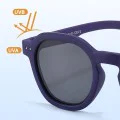 Детски слънчеви очила Techsuit Kids Polarized Sunglasses (8447) - поляризирани, TPEE рамка - Черен