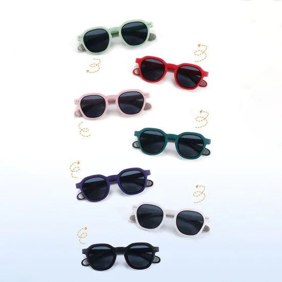Детски слънчеви очила Techsuit Kids Polarized Sunglasses (8447) - поляризирани, TPEE рамка - Черен