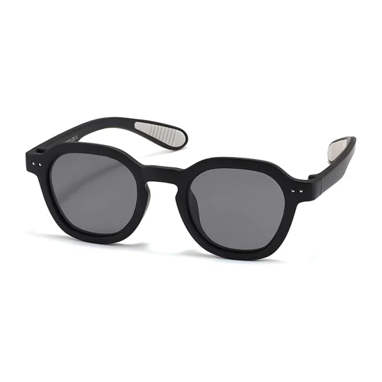 Детски слънчеви очила Techsuit Kids Polarized Sunglasses (8447) - поляризирани, TPEE рамка - Черен