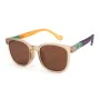 Детски слънчеви очила Techsuit Kids Polarized Sunglasses (9694) - поляризирани, TR рамка - Бежов многоцветен