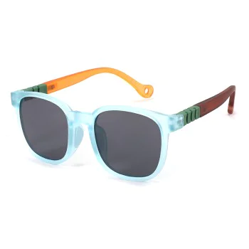 Детски слънчеви очила Techsuit Kids Polarized Sunglasses (9694) - поляризирани, TR рамка - Син многоцветен
