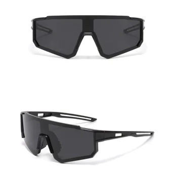 Детски слънчеви очила Techsuit Kids Polarized Sunglasses (R601) - спортни, поляризирани, TR рамка - Черен