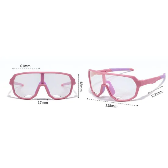 Детски слънчеви очила Techsuit Premium Kids Sunglasses (22312) - фотохромни, огледални, спортни - Оранжев / Черен