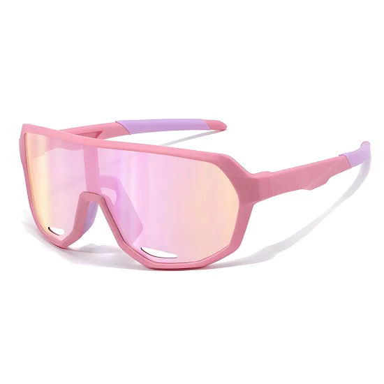 Детски слънчеви очила Techsuit Premium Kids Sunglasses (22312) - фотохромни, огледални, спортни - Розов / Лилав