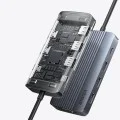 Докинг станция Anker (Docking Station) - 2x USB-C, 3x USB, 2x HDMI, VGA, Triple Display, 4K@60Hz, PD100W - Сива