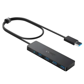 Докинг станция Anker (Docking Station) - 4x USB 3.0 Gen 1, 5Gbps - Черна