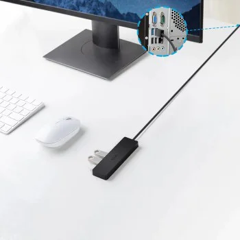 Докинг станция Anker (Docking Station) - 4x USB 3.0 Gen 1, 5Gbps - Черна