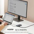 Докинг станция Anker (Docking Station) - HDMI, 2x USB, 2x USB-C, Ethernet, SD/TF карта, PD85W - Сива