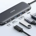 Докинг станция Docking Station 332 (A8355H11) - 5в1, Ултра тънка, HDMI 4K, USB-C - Anker - Черен