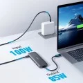 Докинг станция Docking Station 332 (A8355H11) - 5в1, Ултра тънка, HDMI 4K, USB-C - Anker - Черен