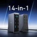 Докинг станция Docking Station Prime 737 (A83B63A1) - 14в1, 160W, Поддръжка на двоен дисплей 4K@60Hz, 10Gbps - Anker - Черен