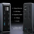 Докинг станция Docking Station Prime 737 (A83B63A1) - 14в1, 160W, Поддръжка на двоен дисплей 4K@60Hz, 10Gbps - Anker - Черен
