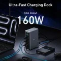 Докинг станция Docking Station Prime 737 (A83B63A1) - 14в1, 160W, Поддръжка на двоен дисплей 4K@60Hz, 10Gbps - Anker - Черен