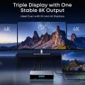 Докинг станция Docking Station Prime (A83B33A1) - 14в1, DisplayLink 8K, Поддръжка на три дисплея, Бързо зареждане 140W - Anker - Сив