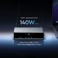 Докинг станция Docking Station Prime (A83B33A1) - 14в1, DisplayLink 8K, Поддръжка на три дисплея, Бързо зареждане 140W - Anker - Сив