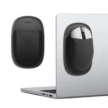 Джоб за мишка Spigen Mouse Sleeve Black LD220 - самозалепващ се - Черен