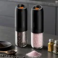 Електрическа мелничка за сол и пипер Deerma Electric Grinder Set (YM01) - регулируема едрина, 175ml - Черна